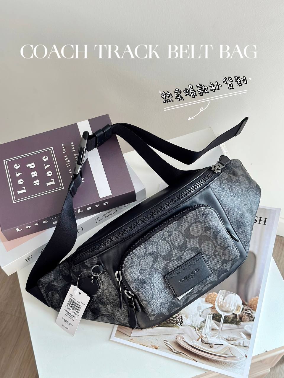 Coach Disney X Coach Track Pack In Signature Canvas With Patches